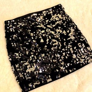 Express Sequin Mini Skirt